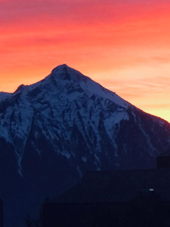 Wohnung Mit See Und Bergsicht Im Vier Sterne Hotel Beatenberg Bagian luar foto