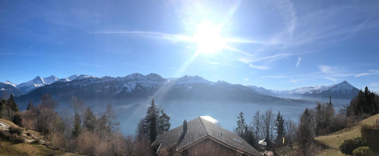 Wohnung Mit See Und Bergsicht Im Vier Sterne Hotel Beatenberg Bagian luar foto